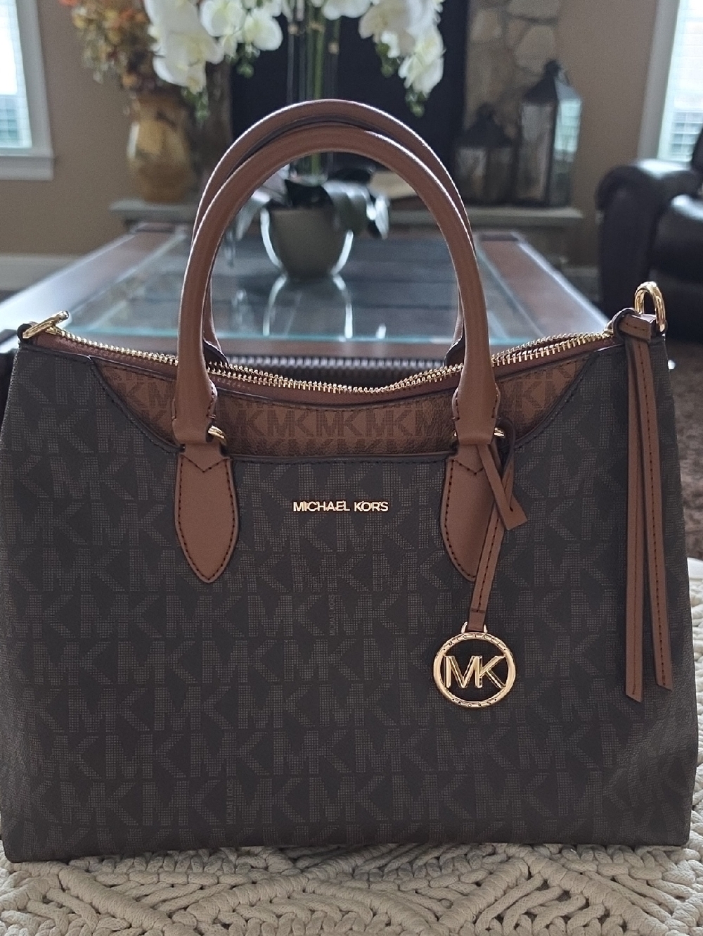 Michael Kors Brown Logo Tote